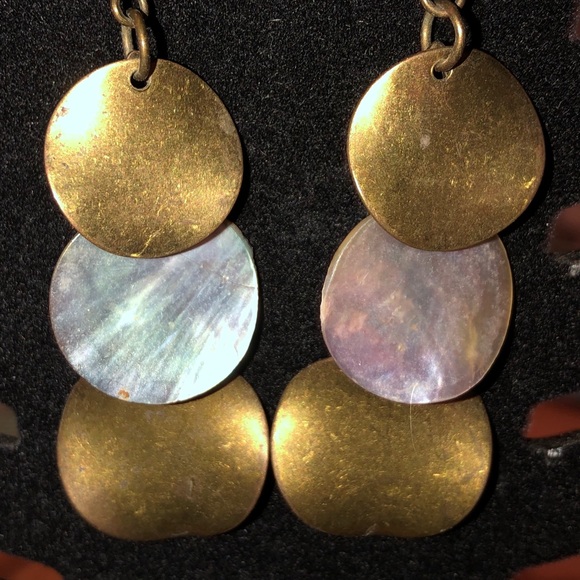 Purple & Gold Iridescent Earrings & Necklace Set - Picture 3 of 16